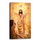 Glow Decor Brown and Yellow Baptism of Jesus Rectangular Canvas Wall Art Decor 18" x 10"